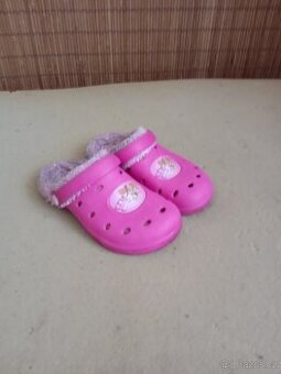 dětské zateplené crocsy