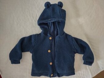 Teplý svetr s kapucí Marks & Spencer, 9-12 měsíců (76 cm)