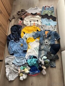 Oblečení chlapec 62/68-74, hračky a boty