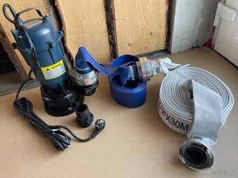 Kalové čerpadlo s drtičem a hadicí