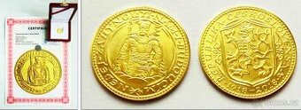Svatováclavský dukát 2018 s číslovaným certifikátem