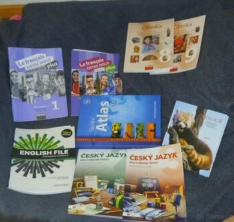 Učebnice - AJ, FJ, ČJ, atlas, zoologie - pouze osobní odběr