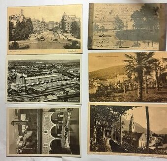 Staré pohlednice cizina 6 ks, 1932 - 1934.