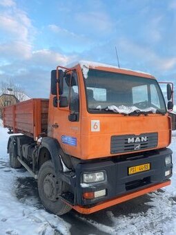 Man LE 18.220 B, 4x4, 3 stranný sklápěč