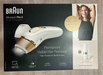 Braun IPL Silk expert Pro 5 + face hair remover