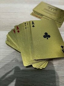 Pokerové karty zlaté - 1