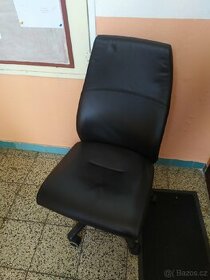 Kancelářská židle, kůže, PĚKNÁ - 1