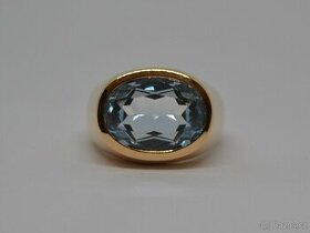 Zlatý prsten s elegentním kamenem - 1