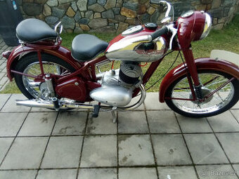 Jawa Pérák 350 (1953) s doklady