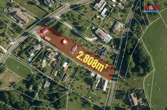 Prodej pozemku k bydlení, 2808 m², Hradec-Nová Ves