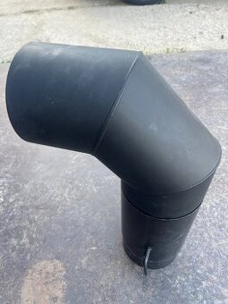 Krbová roura 150 mm klapka, Koleno 150 mm 90 stupňů