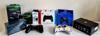 Ovladače + nabíjecí stanice pro PS / Xbox / Switch / PC