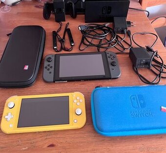 Nintendo Switch i Lite v TOP stavu + příslušenství