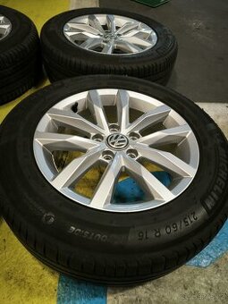 Kola VW R16 6,5J ET41, pneu Michelin 2022 cca 5mm