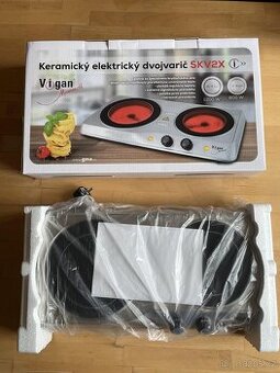 Vařič sklokeramický Vigan SKV2X nerez