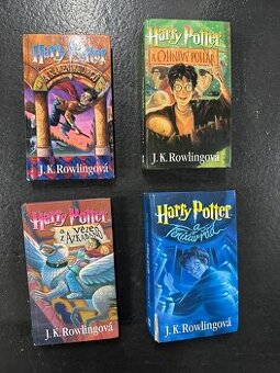 Harry Potter – vzácná 1. vydání + komplet 4 knihy