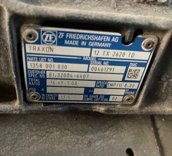 Prodam aut.prevodovku TRAXON 12 TX 2620 TD