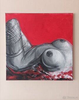 Obraz 50x50, akt, DOPRAVA ZDARMA