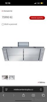 Odsávač par Miele DA 2906 EDST – nový, nikdy nepoužitý