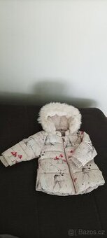 Nádhera zimní teplá bundička Next 6-9m
