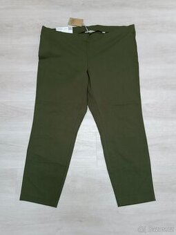 Khaki strečové kalhoty Tchibo, vel. 54 - nové s visačkou