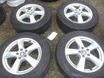 4x alu (5x112) letní pneu 215/65 r17 (5,5 mm)