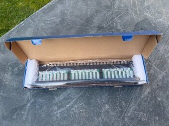 DATACOM Patch panel 19" UTP 24 port CAT5E LSA 1U BK