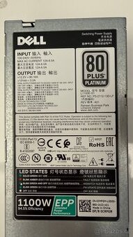 Serverový zdroj DELL 1100W 80 plus platinum