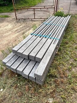 Betonový plot skládaný - antracit oboustranný vzor