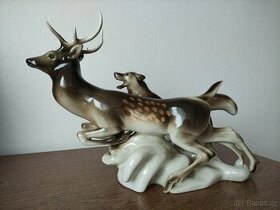 Royal Dux porcelánová soška