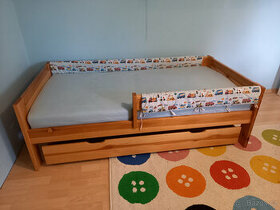 Dětská dřevěná postel Kryštof se šuplíkem - 1