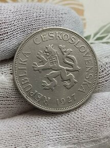 5kčs 1927 vzácný ročník mince Československa - 1