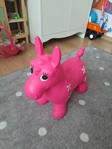 Hopsací hračka - růžový koník