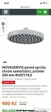 Nová pevná sprcha chrom samočistící, průměr 200 mm RUP/179,0 - 1