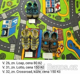 Letní boty pro kluka, od v. 26 do 32