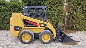Pronájem, půjčení smykový kolový nakladač Cat 216B (3 tuny)