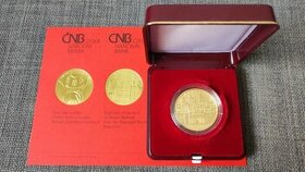 Hradec Králové - PROOF / BK, 5000 Kč zlatá mince, ČR - ČNB