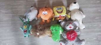 Puzzle, auto, plyšák, plastové zvířátka