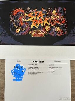 Prodám 3 vstupenky Starák Fest 2025