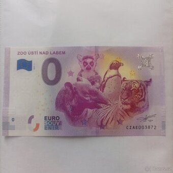 0 euro souvenír Zoo Ústí nad Labem