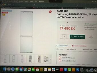 Samsung BRB26705EWW/EF Vestavná kombinovaná lednice