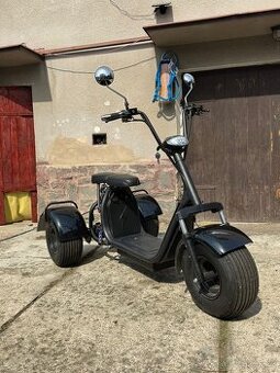 Silná elektrická tříkolka – 2000 W, dvoumístná, až 100 km