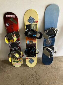 Prodám snowboardy 115 a 125cm
