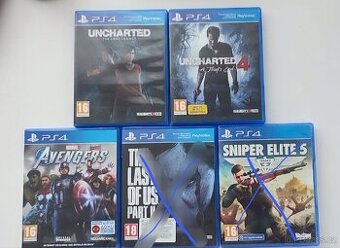 Hry na PS4 (jako nové)