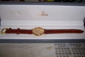 Zlaté náramkové hodinky Omega