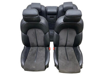 Sedačky sportovní černá kůže alcantara Audi A8 D4 4H sedan