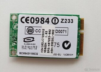 Wi-Fi karta Broadcom BCM94311MCG – mini PCIe