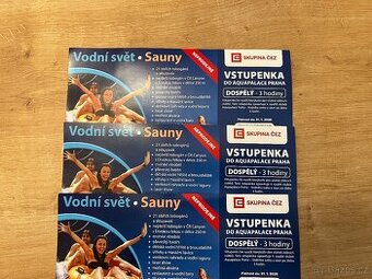 Vstupenka Aquapalace Praha-3x 3h dospělý