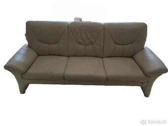 Kožená sedačka z pravé kůže