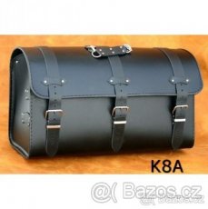 Kožený kufr - válec na chopper 60cm typ 08A,B,C